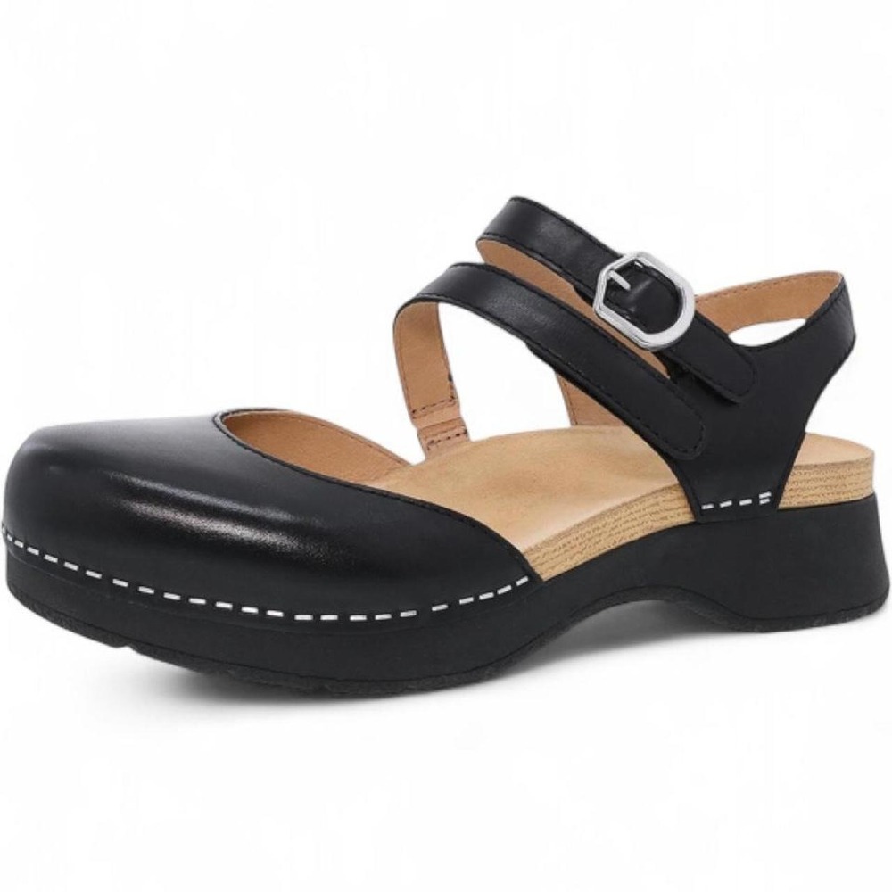 Dansko women's shoes black leather